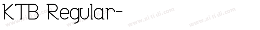 KTB Regular字体转换